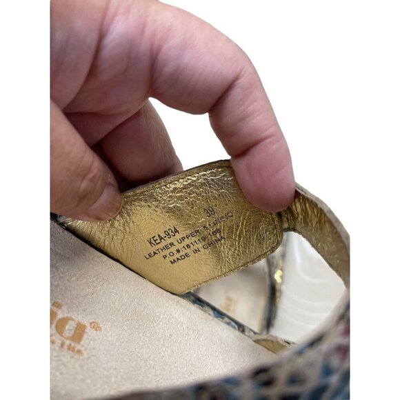 Alegria Keara Fawn Fancy Wedge Comfort Sandals Leather Size 39 US 8.5-9 - Picture 6 of 9